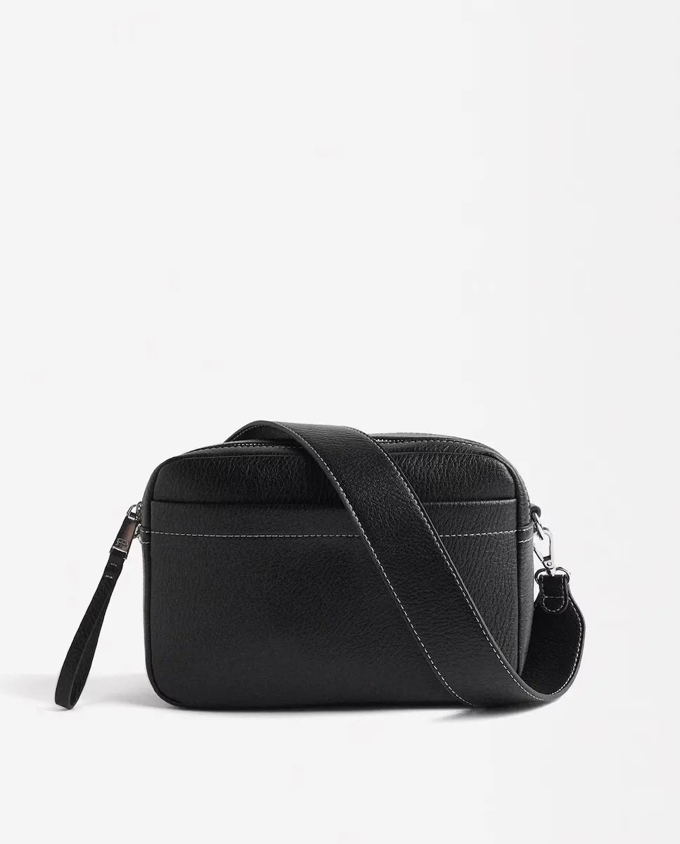 

Однотонная женская сумка через плечо с несколькими отделениями и застежкой-молнией Parfois, черный