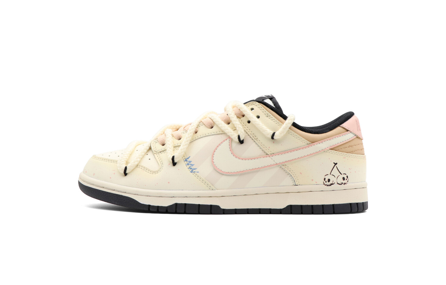 

Кроссовки Nike Dunk Skateboarding Shoes Women's Low-top White/pink, хаки