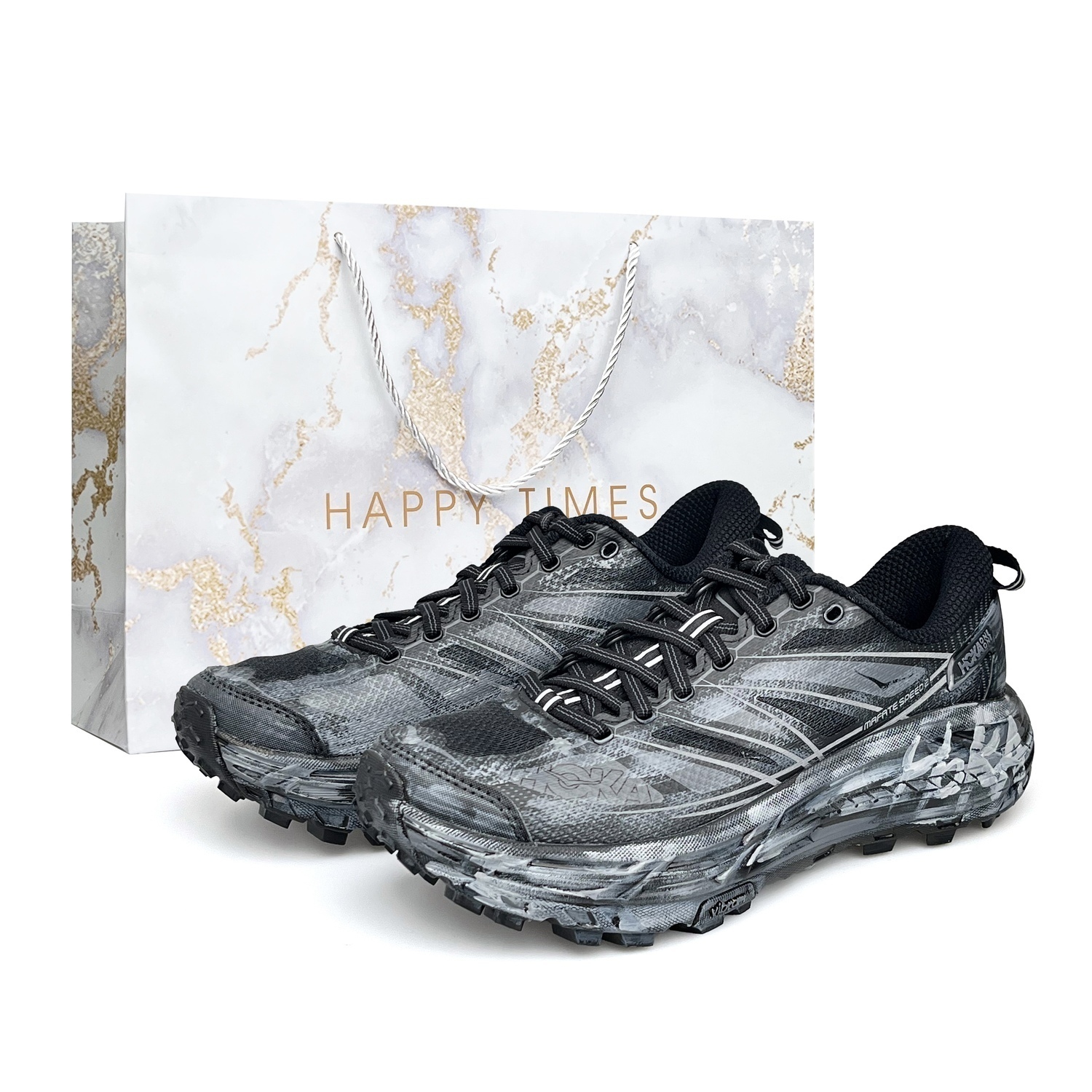 

HOKA ONE ONE Mafate Speed 2 амортизирующие, износостойкие низкие кроссовки Unisex Black