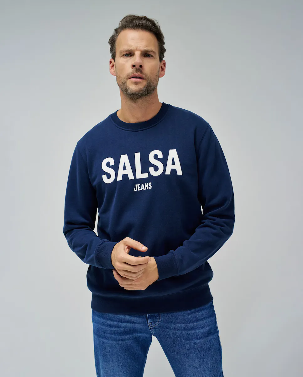 

Мужская толстовка с логотипом Salsa Jeans, синий