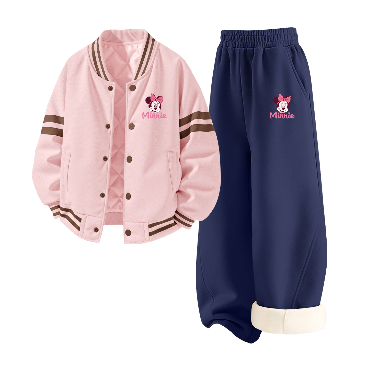 

Детская повседневная спортивная одежда Disney, розовый