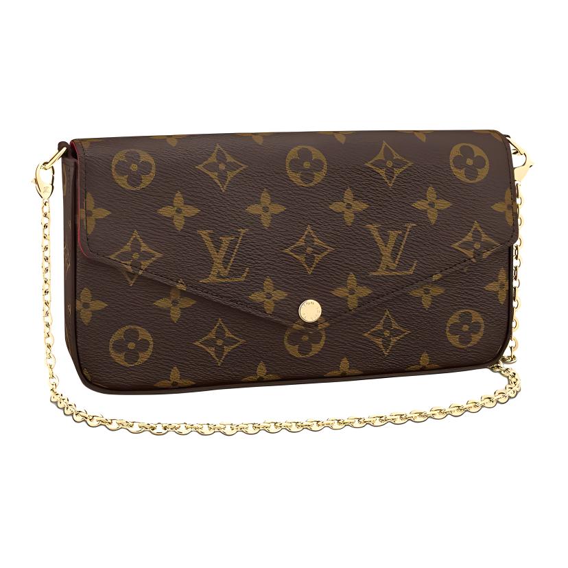 

Женская цепочка-плечо Felicie Pochette Monogram коричневый LOUIS VUITTON