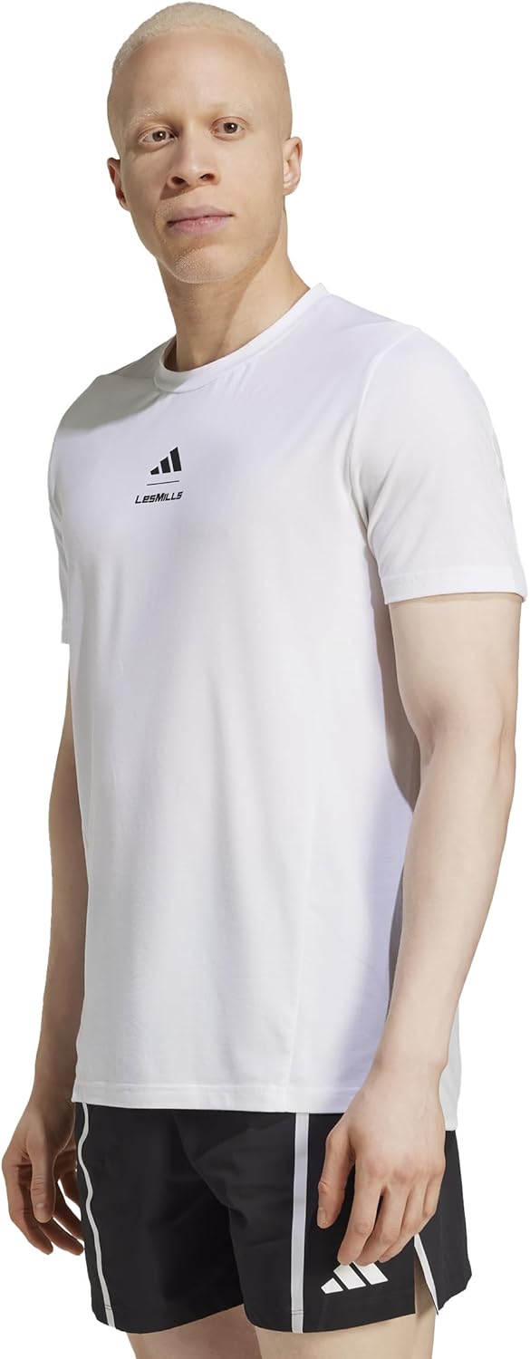 

Мужская футболка с коротким рукавом adidas Les Mills Graphic Short Sleeve Tee JRS32, белый