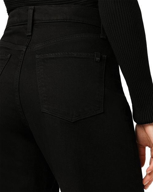 Черные широкие джинсы Petites The Mia с высокой посадкой Joe's Jeans, цвет Black — фото 4