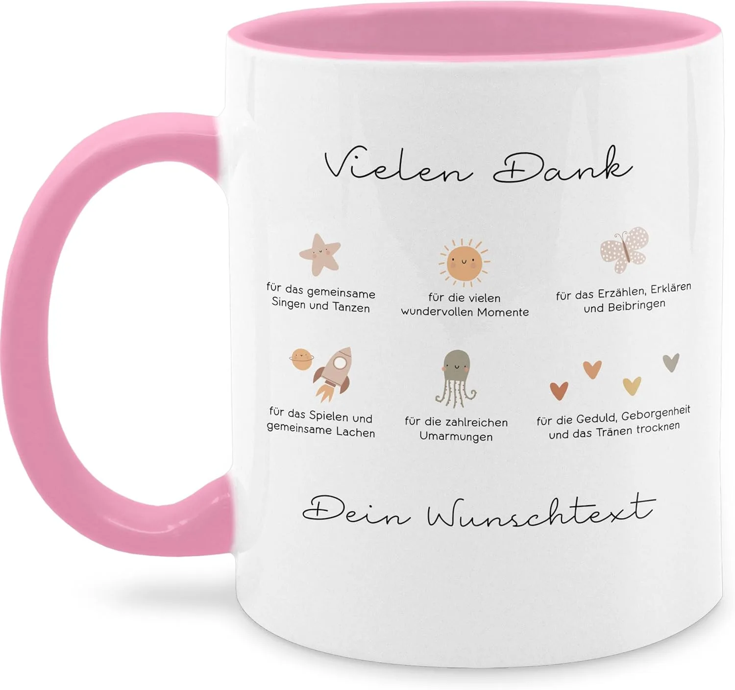 Кружка 325 мл Thank You Educator Gift Geschenk mit Namen personalisiert by Shirtracer
