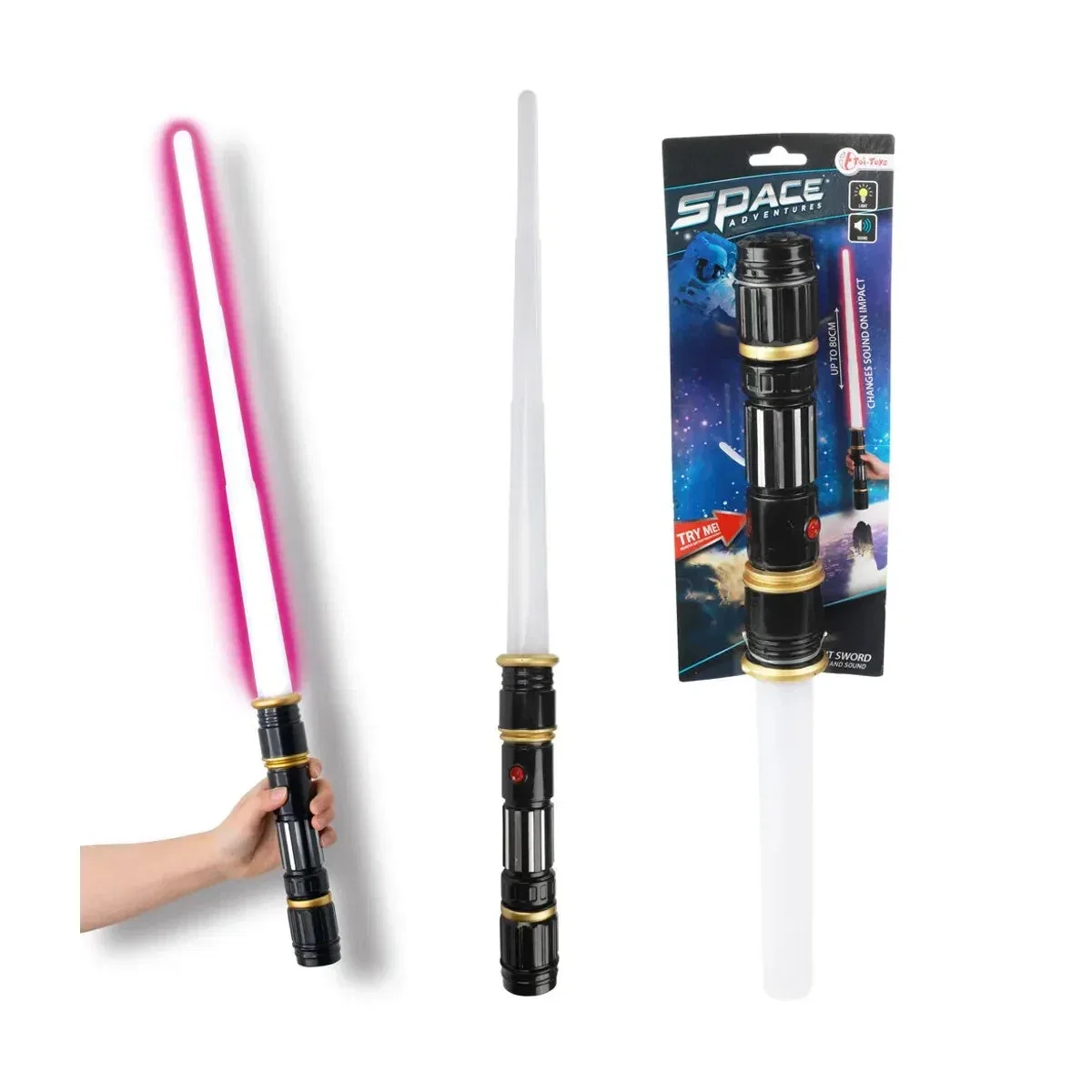 Костюм световой меч Space Adventures, Toi-Toys, разноцветный