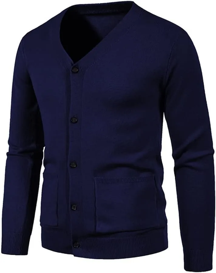 

Мужской кардиган WESBR с карманом и пуговицами