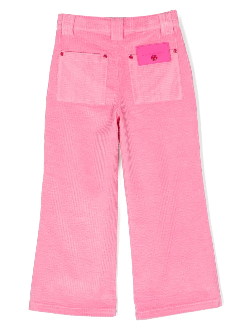 Вельветовые брюки с завышенной талией Marc Jacobs Kids, розовый — фото 2