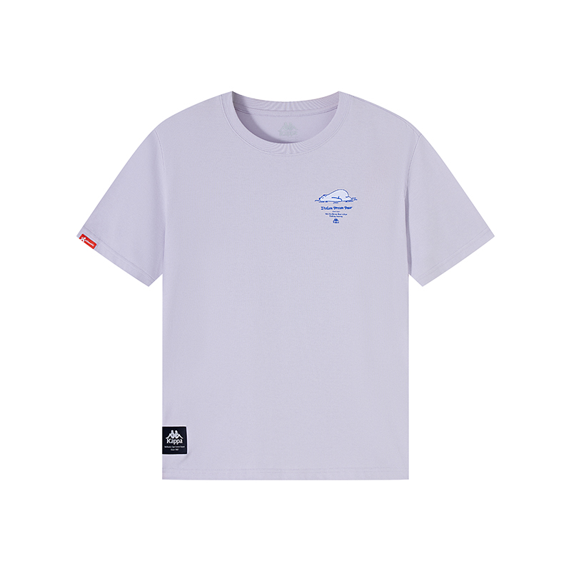 

Женская летняя футболка Kappa фиолетовая