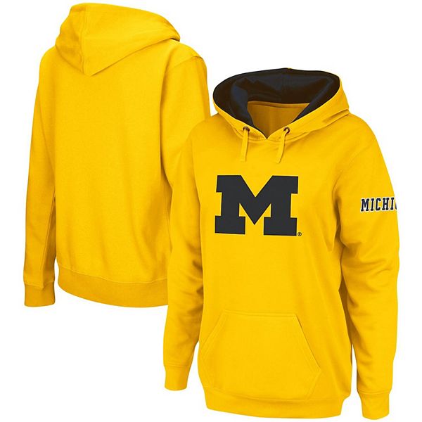 

Женский худи Michigan Wolverines с большой командной эмблемой maize Stadium Athletic