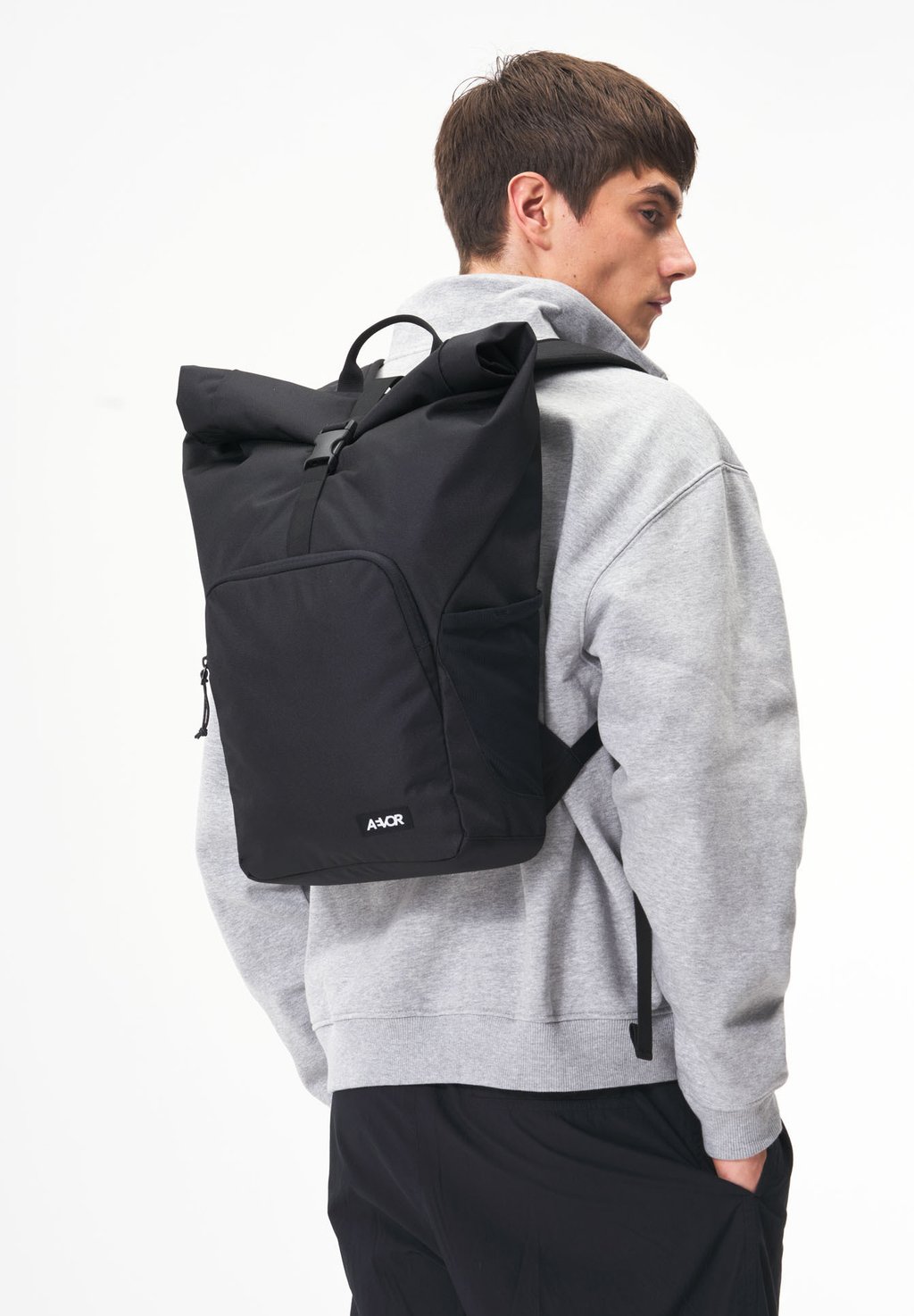 

Рюкзак ROLLTOP SMALL AEVOR, черный