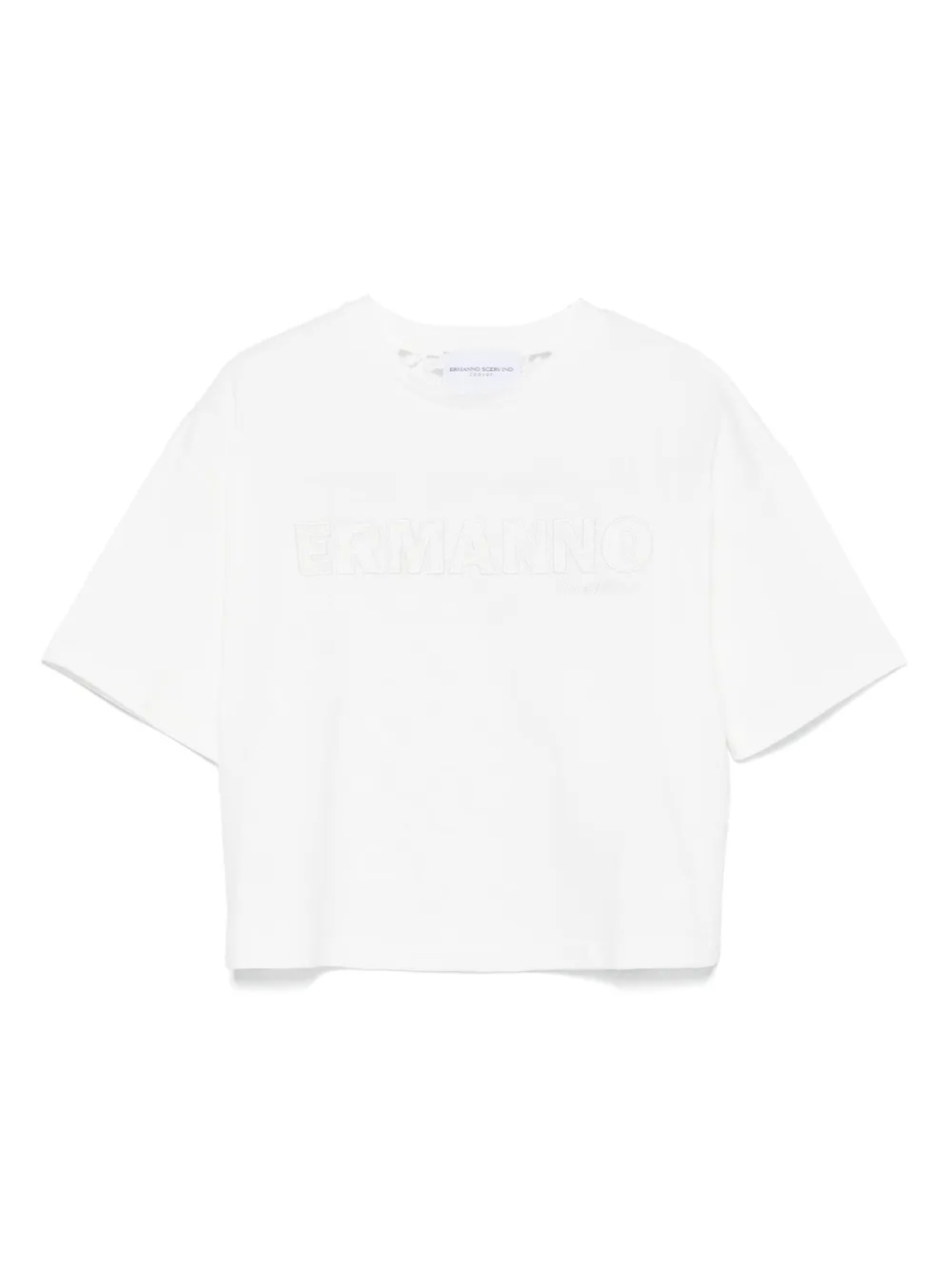 

Футболка из хлопка Ermanno Scervino Junior, белый