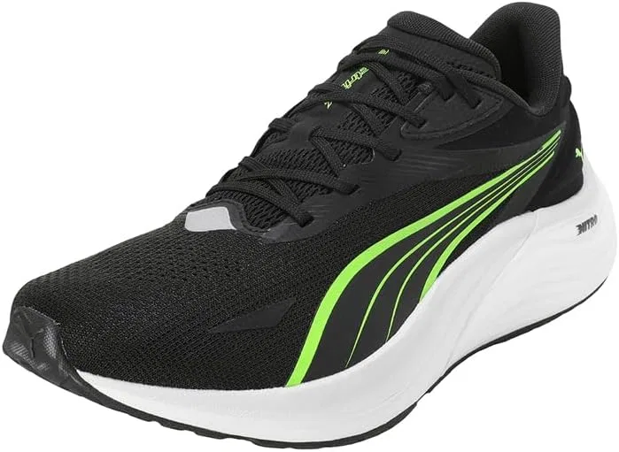 Мужские кроссовки Puma Electrify Nitro 4 для бега по улицам, Puma Black Yellow Alert Feather Gray