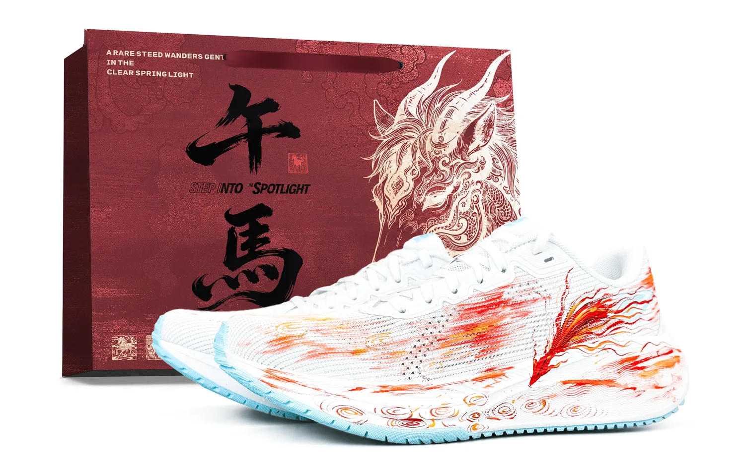 Li-Ning Wuyue Cushioning Low top Athletic Shoes мужские красные белые