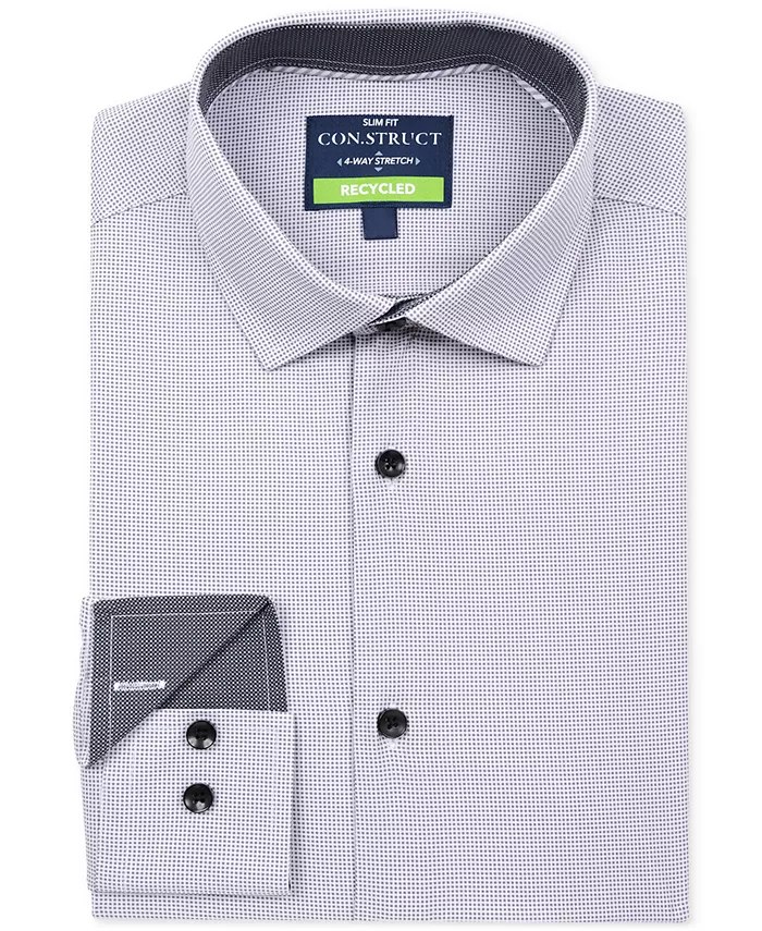 

Мужская облегающая рубашка Performance Dress Shirt ConStruct, серый