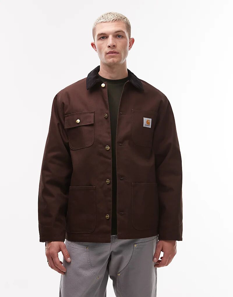 

Куртка Carhartt WIP Michigan темно-коричневого цвета