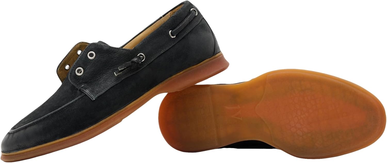 Мужские лодочные туфли John Varvatos Thompson Yacht Venetian, черный — фото 2