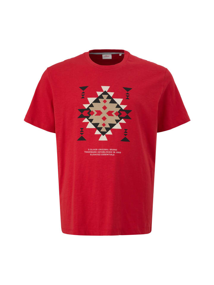 

s.Oliver Футболка цвета 31D1_chili red, Красный, s.Oliver Футболка цвета 31D1_chili red