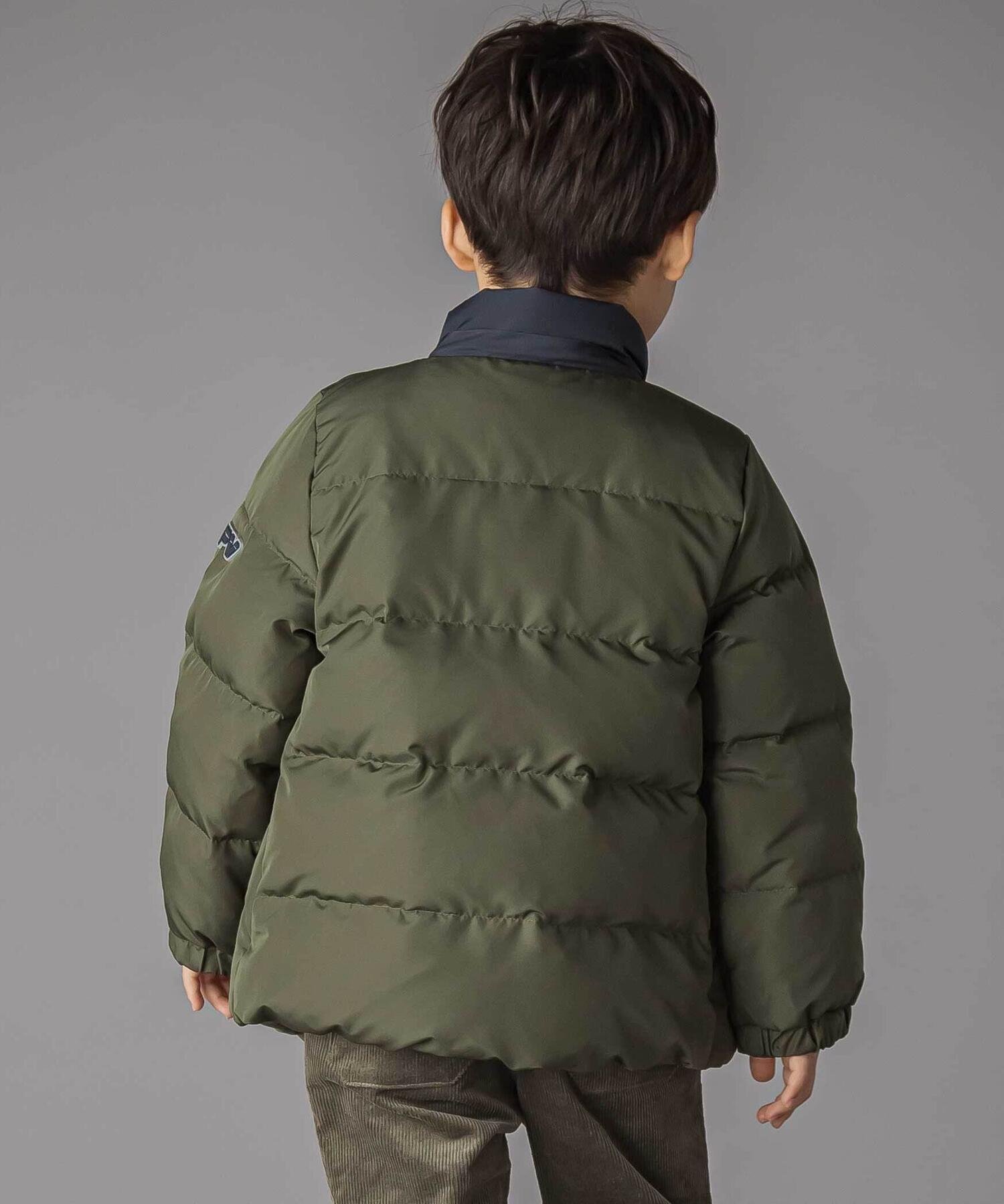 Пуховое пальто из тафты, подобранное по цвету (95–160 см) BeBe Petits Pois Vert, Green — фото 4