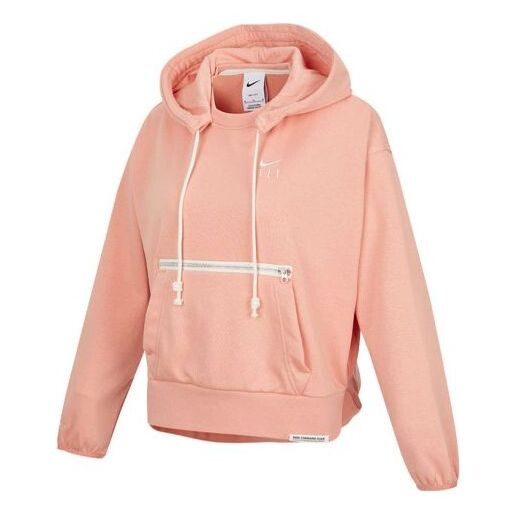 

Свитер embroidered logo big pocket short sports hoodie light orange Nike, оранжевый