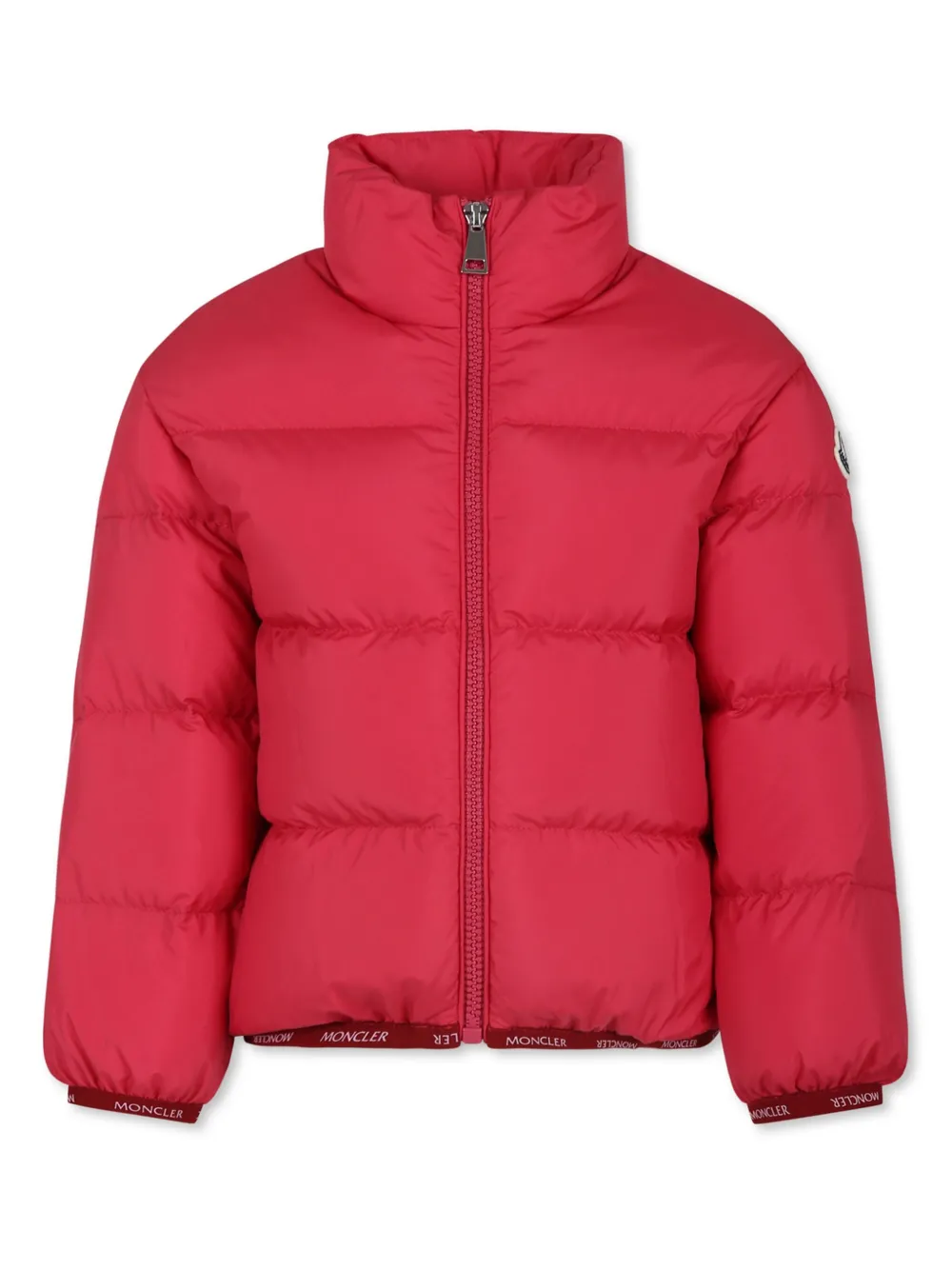 

Стеганый пуховик Abbadia Moncler Enfant, красный