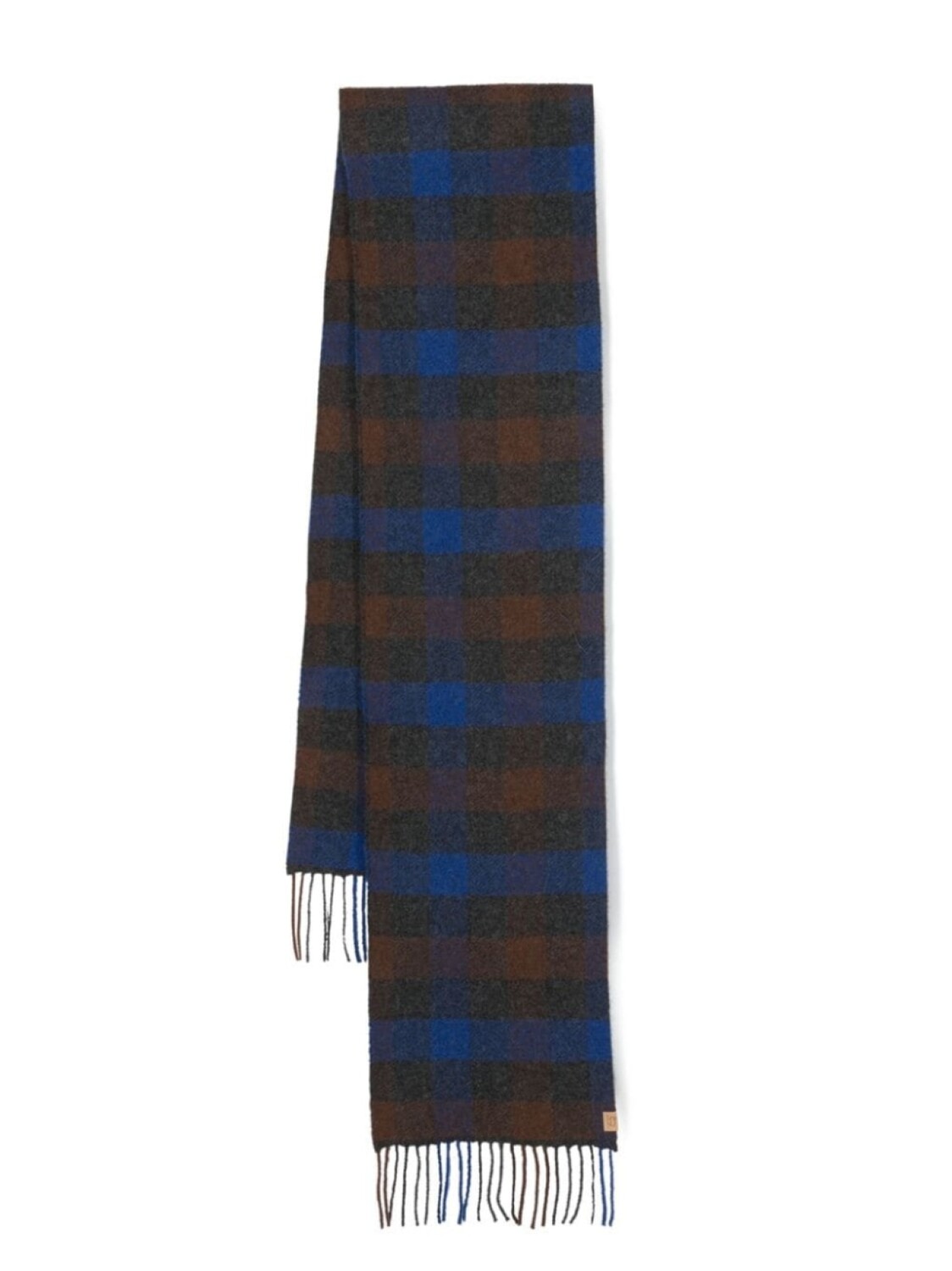 

Woolrich шарф из смесовой шерсти в клетку, синий