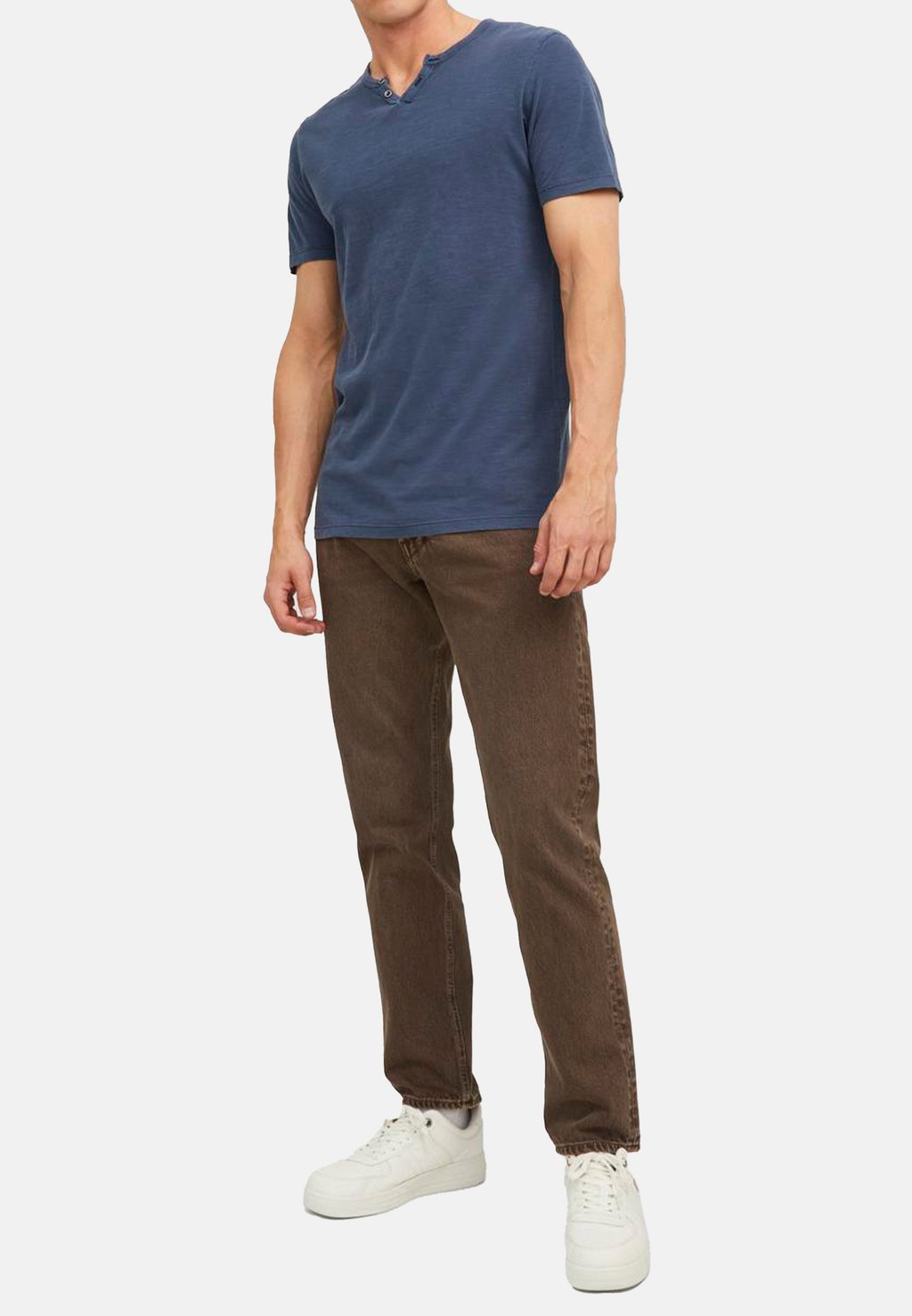 

Базовая футболка 3ER PACK SPLIT Jack & Jones, цвет Blau Beige Grün
