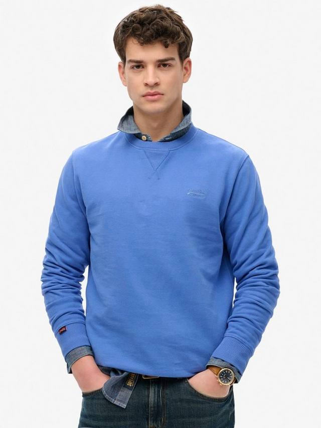 

Эссеншиал лого свитшот с принтом Superdry, Chambray Blue