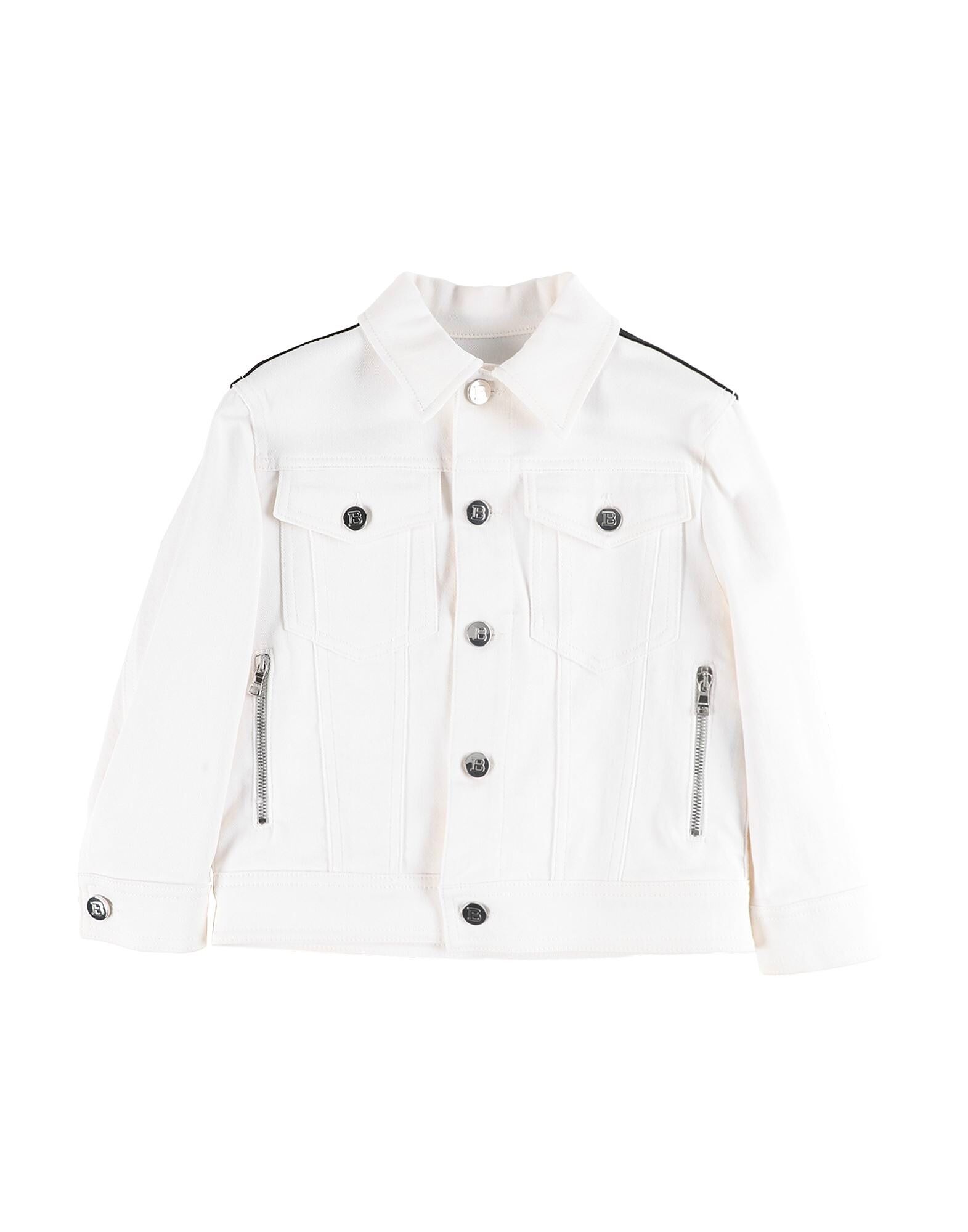 

Джинсовая куртка для девочек Balmain, айвори