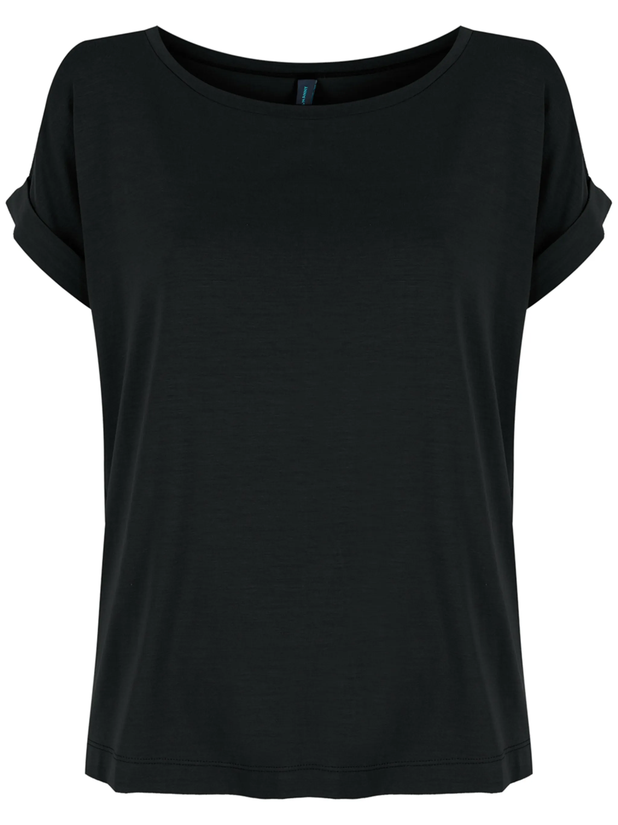 

Футболка с подвернутыми рукавами Lygia & Nanny, черный