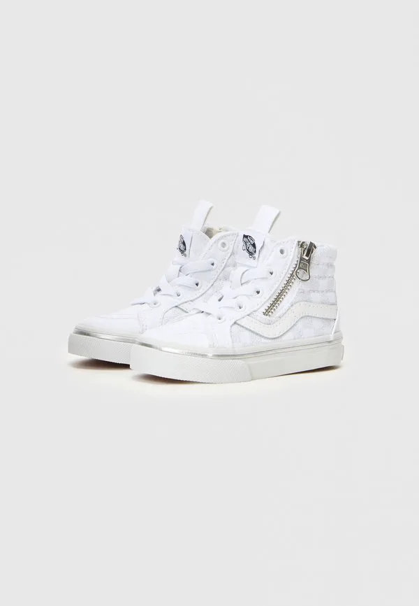 Sk8 hi reissue унисекс высокие кроссовки Vans, Silver-Coloured/True White — фото 2