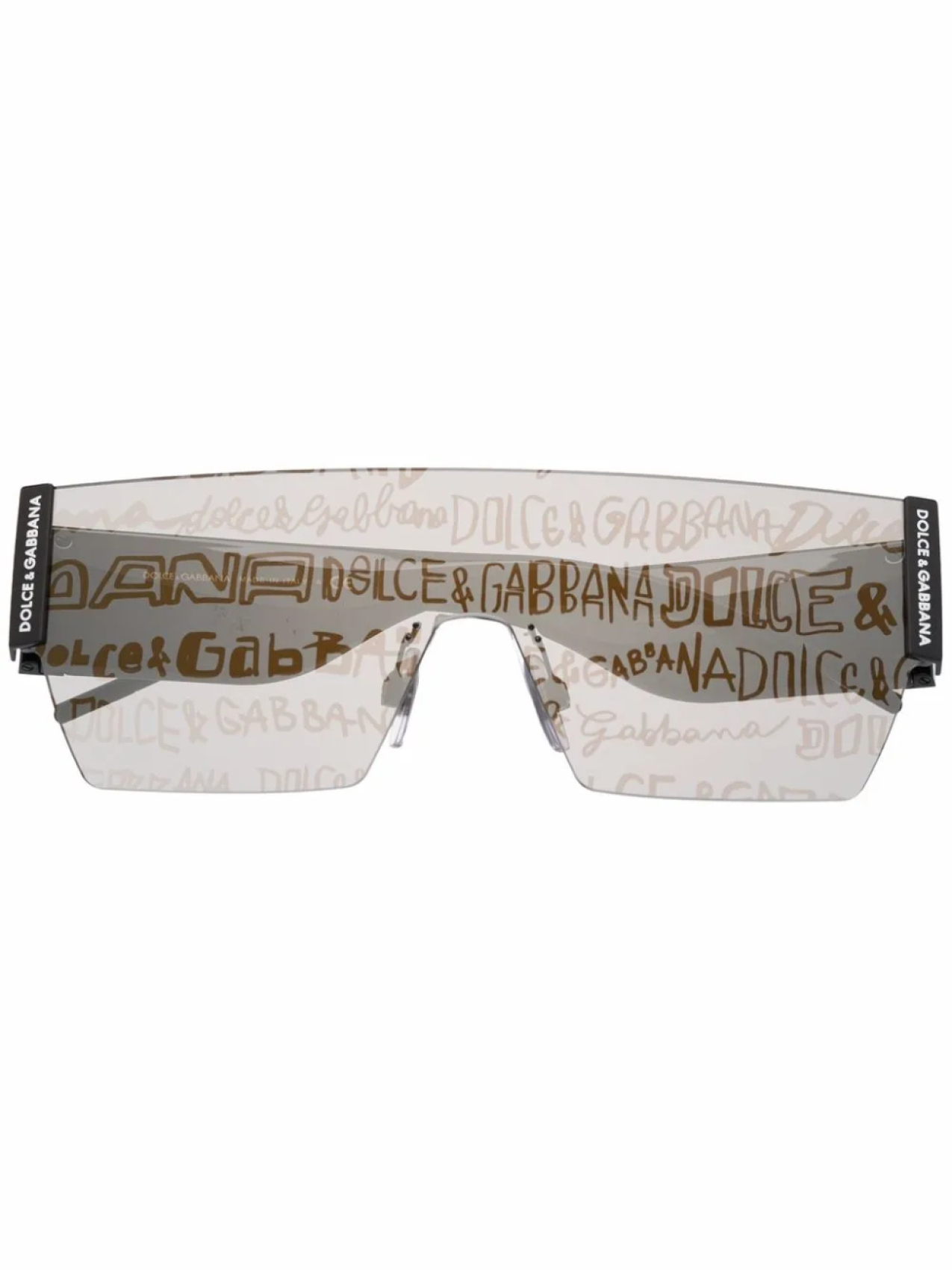 

Dolce & Gabbana Eyewear затемненные солнцезащитные очки с логотипом, черный