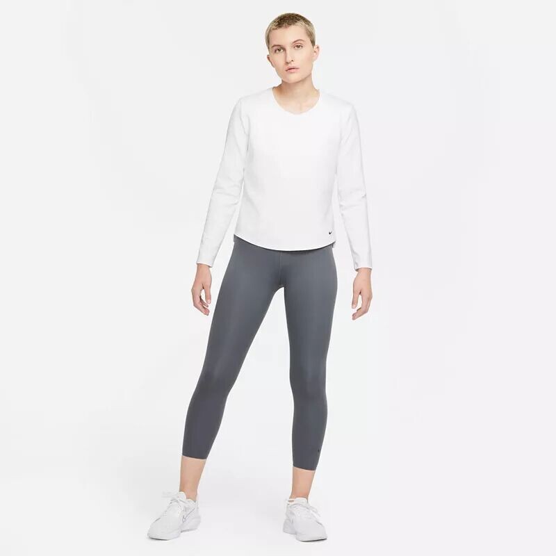 Женская футболка с длинными рукавами Nike One Therma-FIT, белый — фото 2