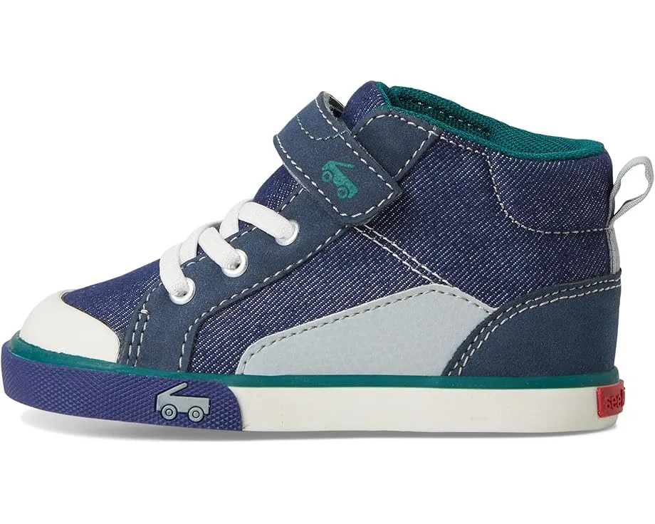 Кроссовки See Kai Run Dayton (Toddler/Little Kid), Navy Denim — фото 4