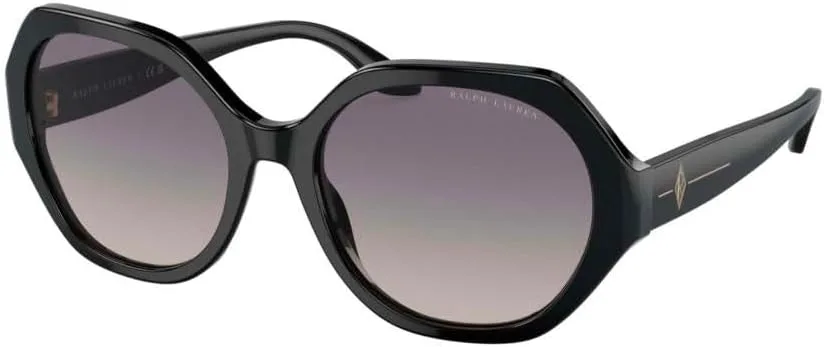 

Солнцезащитные очки Ralph Lauren RL 8208, блестящие, черно-сине-фиолетовые, размер 55/18/145, женские, Shiny Black Grad Blue Mirror S/Gradient Blue Mirror Silver