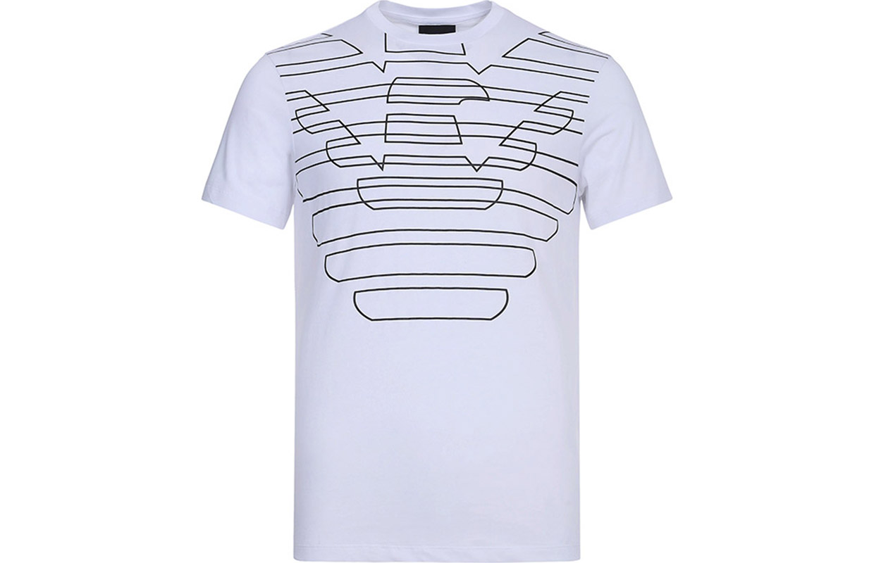 

EMPORIO ARMANI Футболка мужская белая, Белый, EMPORIO ARMANI Футболка мужская белая