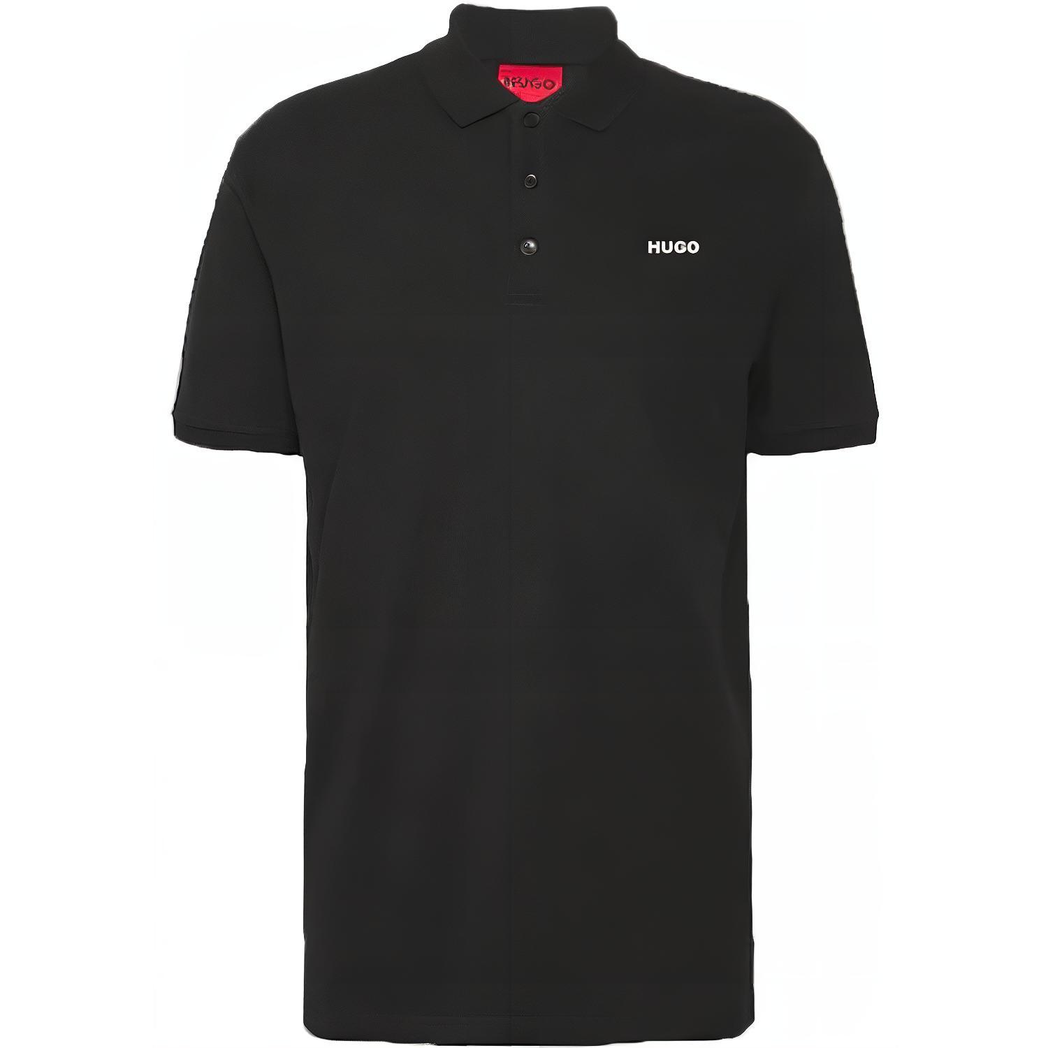 

Хьюго поло с коротким рукавом Regular Fit HUGO BOSS, черный