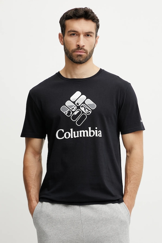 

Хлопковая футболка Columbia, черный