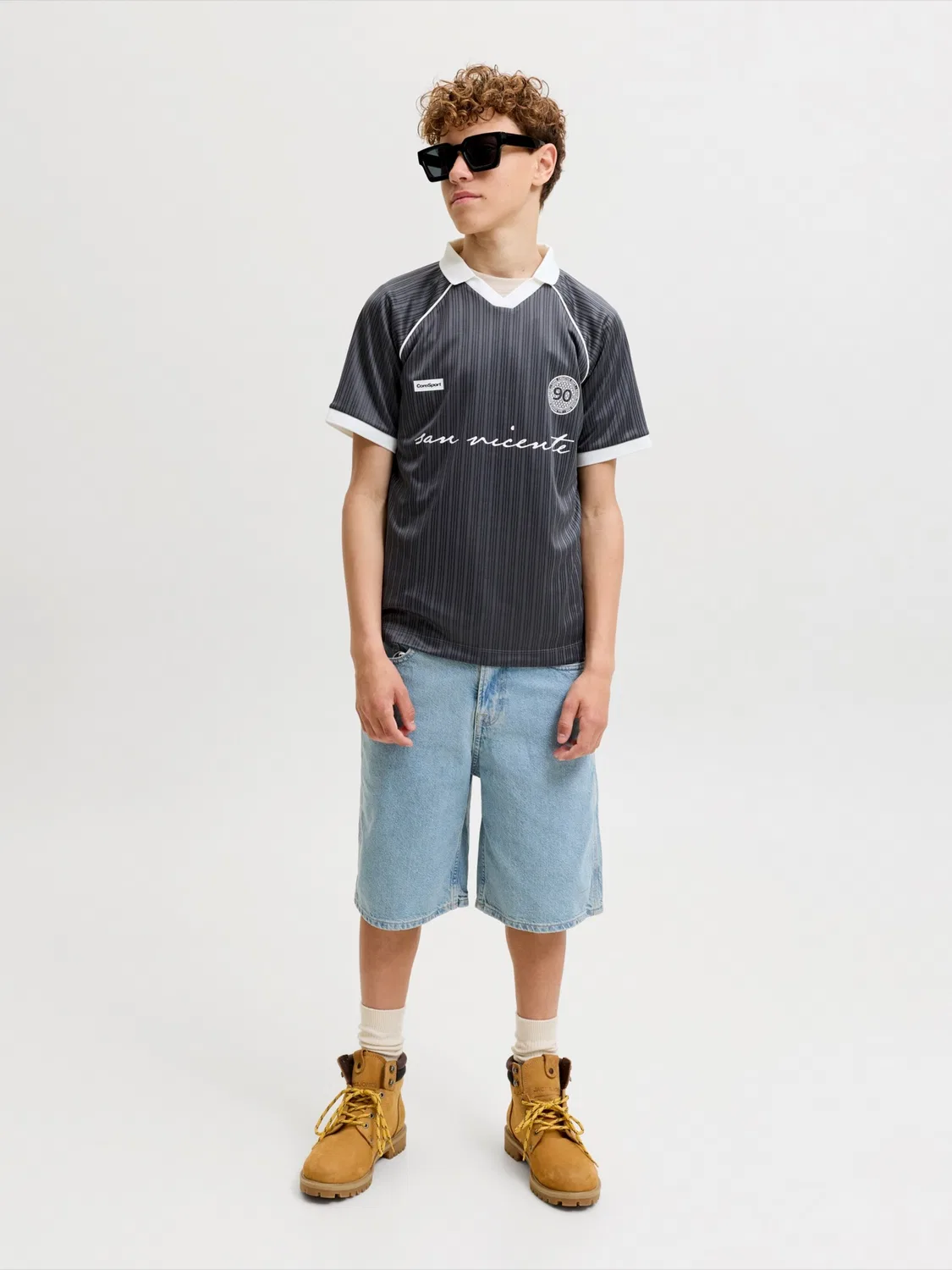 Футболка 'JCOEterna' Jack & Jones Junior, Dark Grey — фото 4