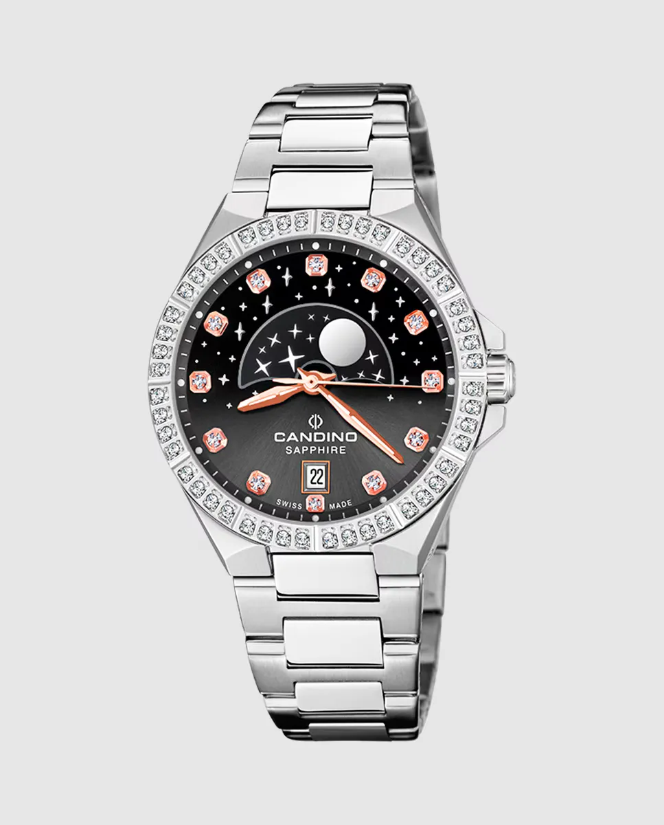 

C4760/4 Lady Elegance женские часы из серебряной стали Candino, серебряный