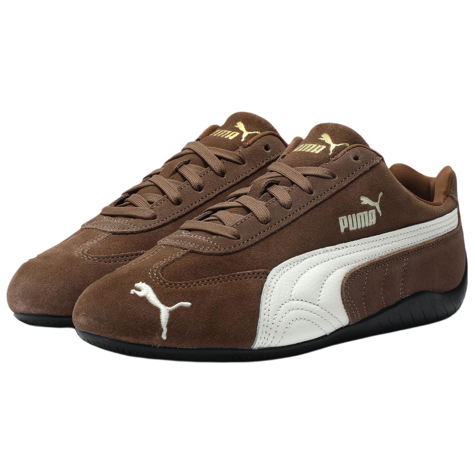 PUMA Кроссовки Speedcat Collection устойчивые к истиранию низкие повседневные унисекс темно-коричневые со шнурками, цвет Dark Brown (Shoelace) — фото 4