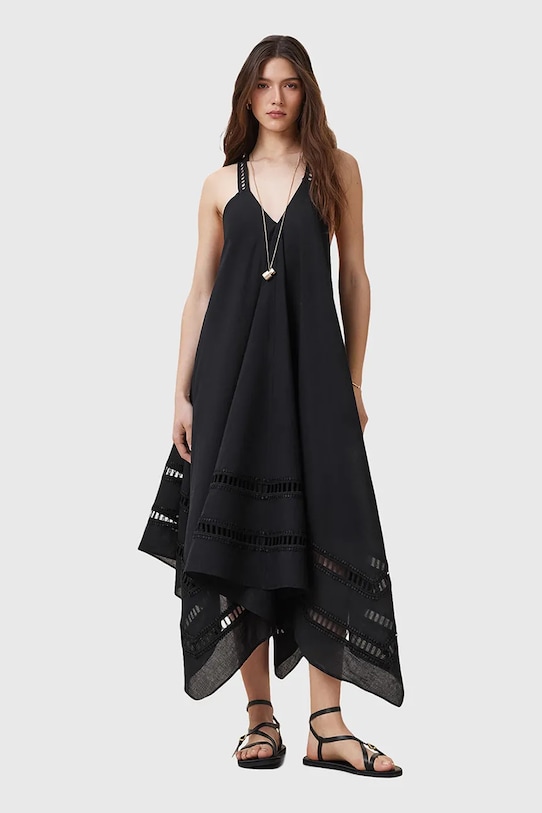 

Хлопковое платье LIL Allsaints, черный