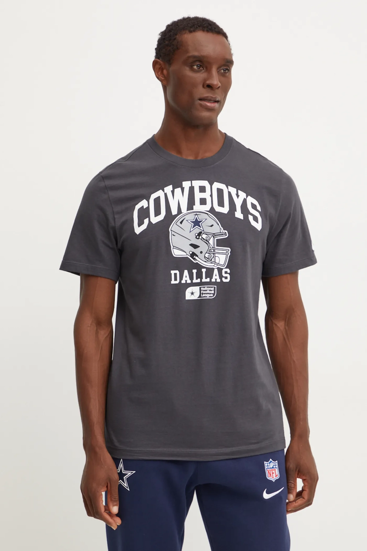 

Хлопковая футболка Dallas Cowboys Nike, серый