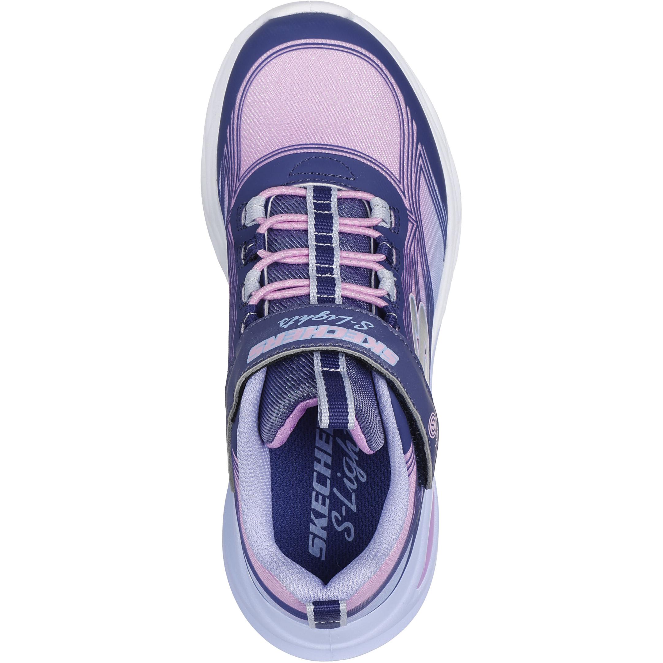 Skechers Kids Противоскользящие износостойкие низкие детские повседневные туфли blue pink kids' — фото 3