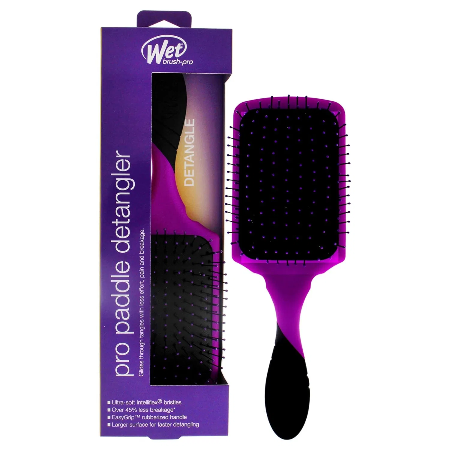 Щетка для распутывания волос «Pro Paddle Detangler Purple» от Wet Brush Wet Brush, Purple