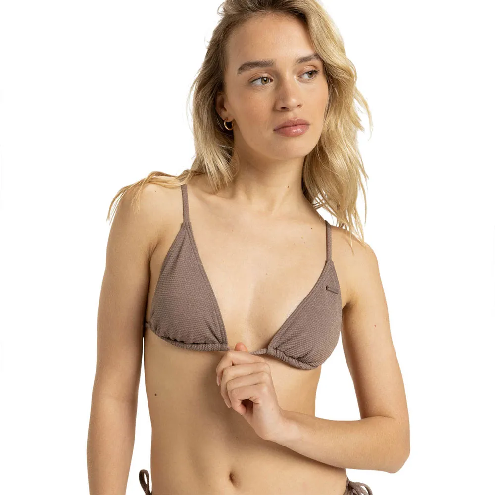

Топ бикини Roxy Lasca Tiki Tri, коричневый