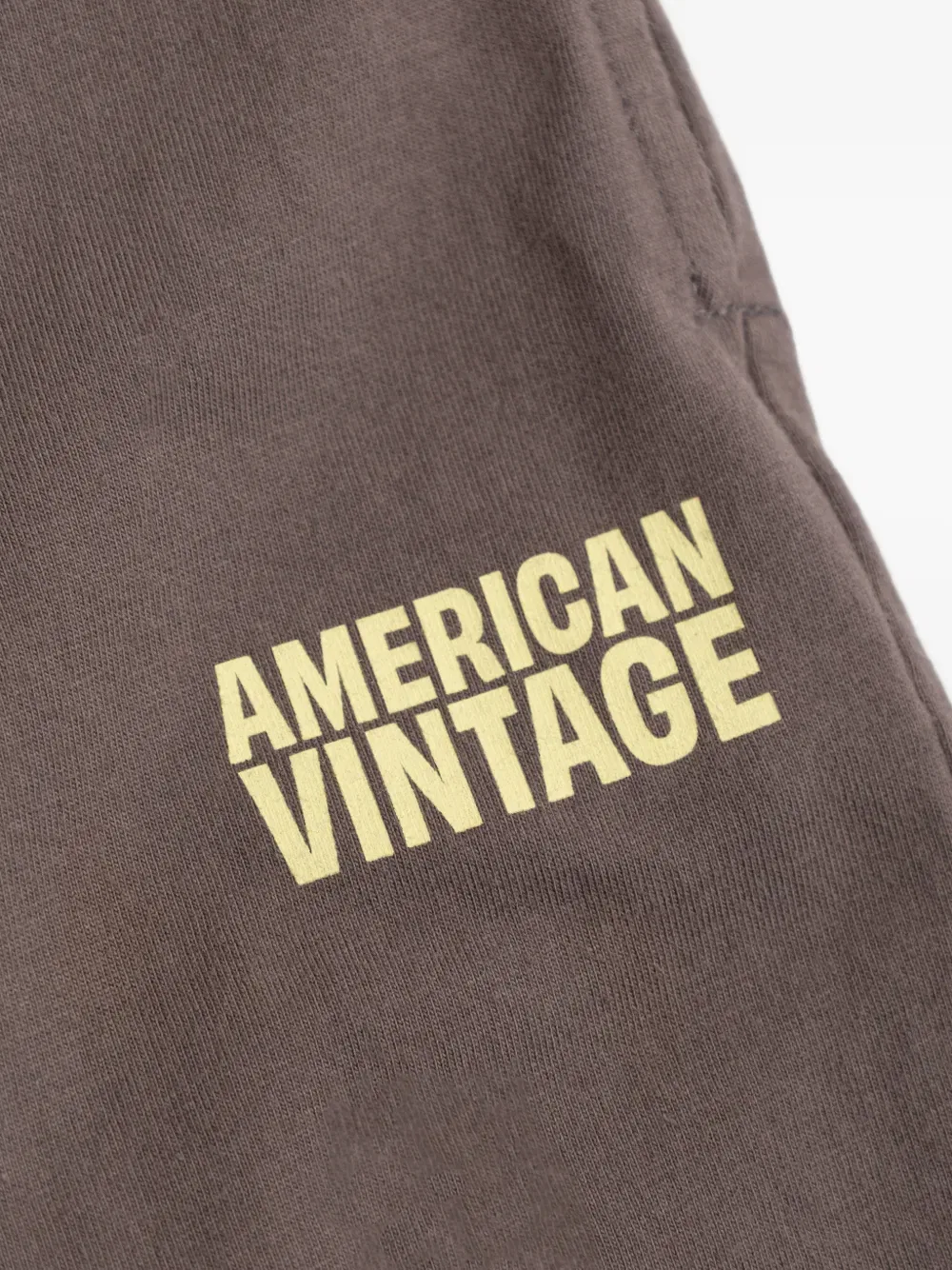 Эластичные шорты с логотипом American Vintage Kids, коричневый — фото 3