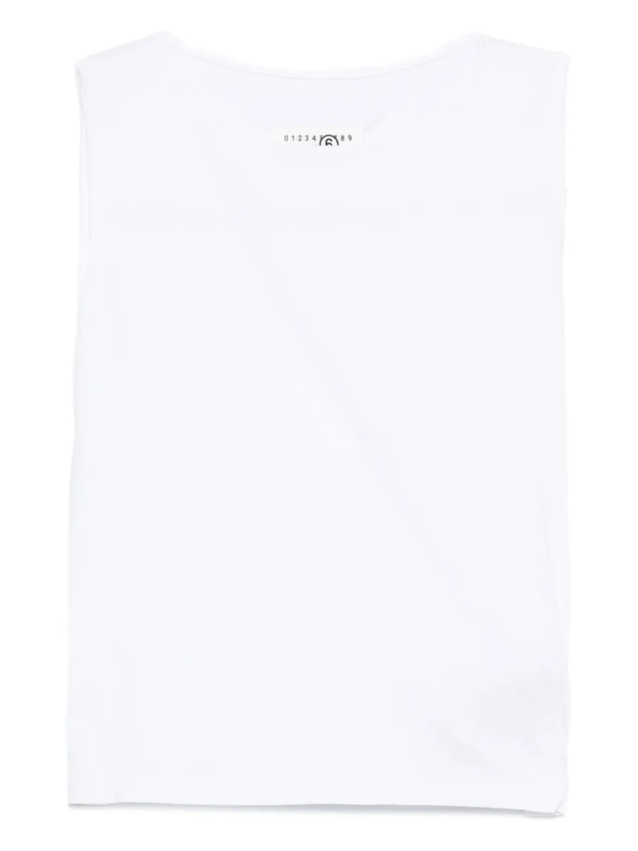 

MM6 Maison Margiela топ из хлопка без рукавов, белый