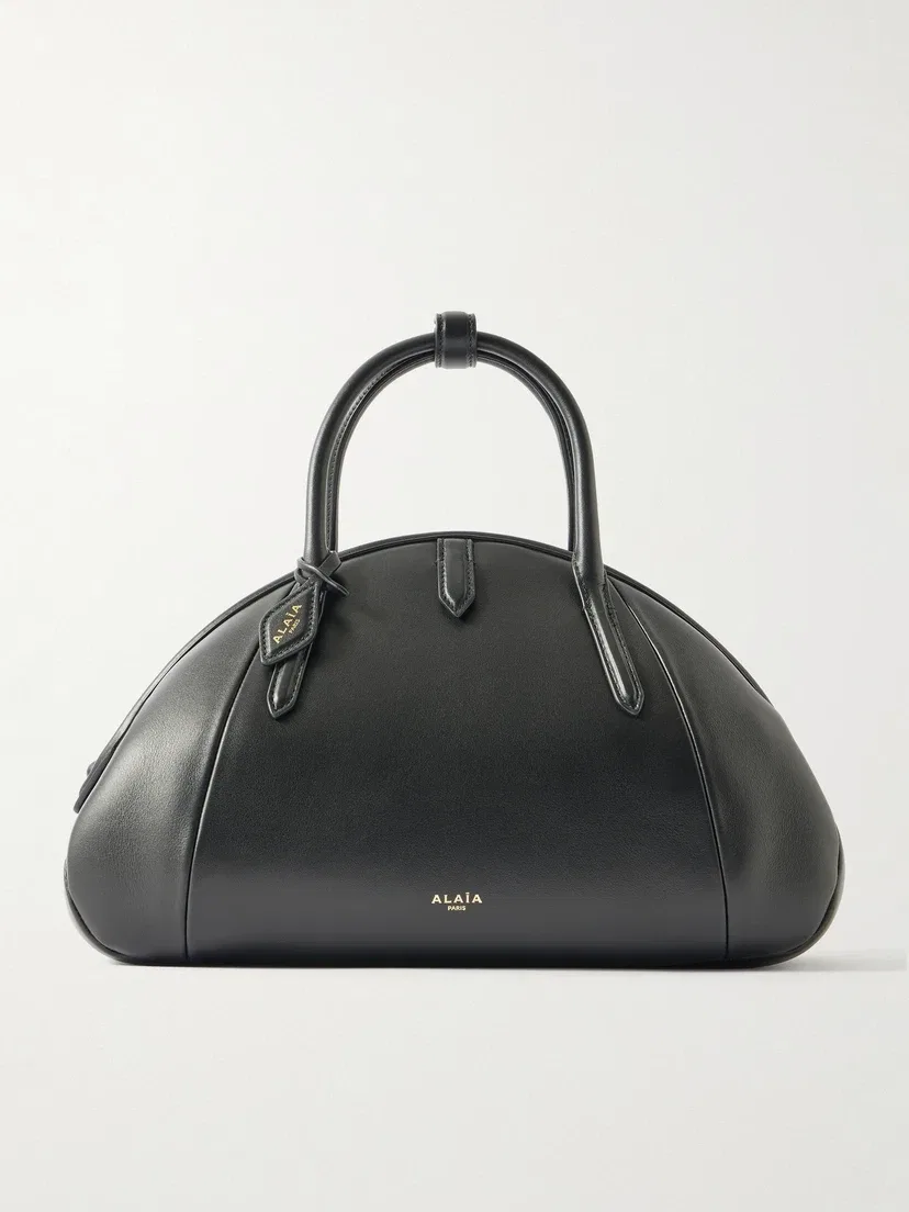 Кожаная сумка через плечо Alaïa, черный