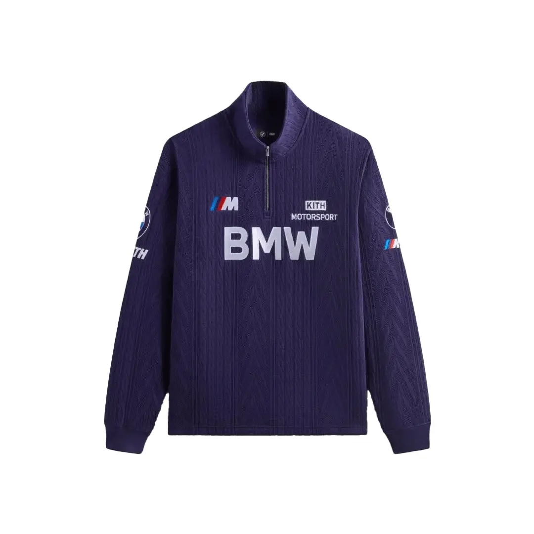 

Флисовая толстовка X Bmw с молнией на четверть KITH, фиолетовый